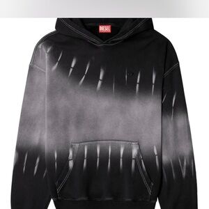 Diesel Black Tie-Dye Hoodie